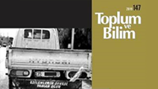 Dr. Öğr. Üyesi Seval Ünlü'nün Toplum ve Bilim'de Yayımlanan Makalesi