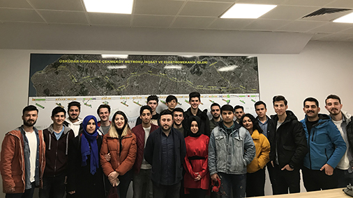 Raylı Sistemler İşletmeciliği bölümü öğrencileri Kumanda Merkezi Ve SOR Odasını Ziyaret Ettiler