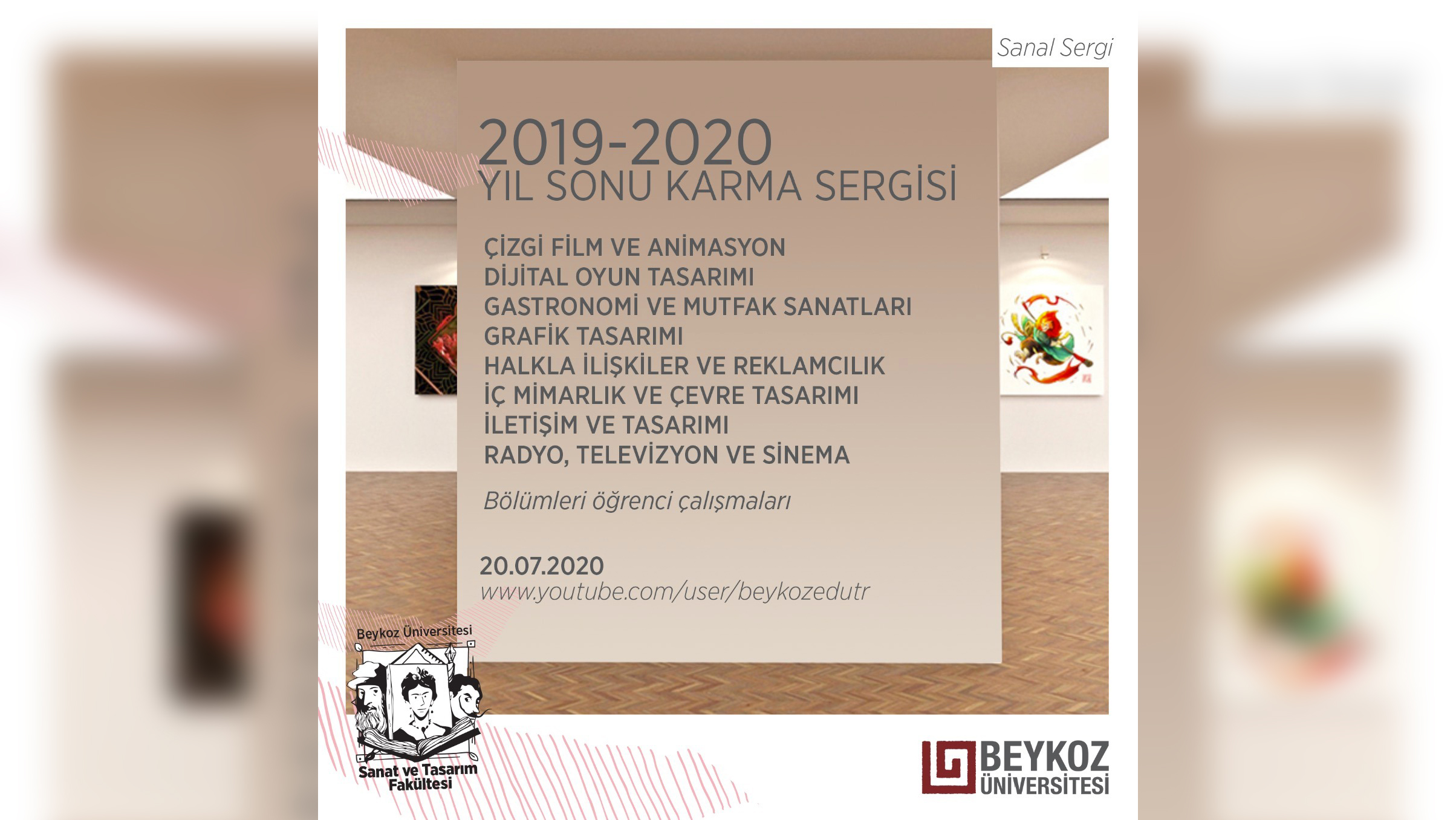 Sanat ve Tasarım Fakültesi Yılsonu Sanal Karma Sergisi