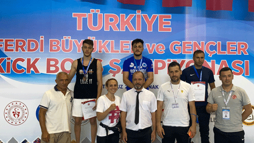 Türkiye Kick Boks Şampiyonası'nda Türkiye İkincisi Oldu