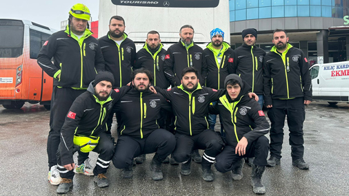 Arama Kurtarma Ekibimiz BÜDAK Afet Bölgesinde