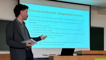 Research Assistant Emir Aydoğan Presented His Paper at the 18th National Social Sciences Congress