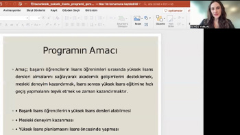 Bütünleşik Yüksek Lisans Programı Bilgilendirme Toplantısı Gerçekleştirildi