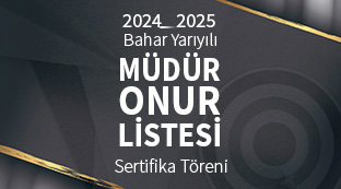 2024-2025 Bahar Yarıyılı BLMYO Onur Listesi Sertifika Töreni