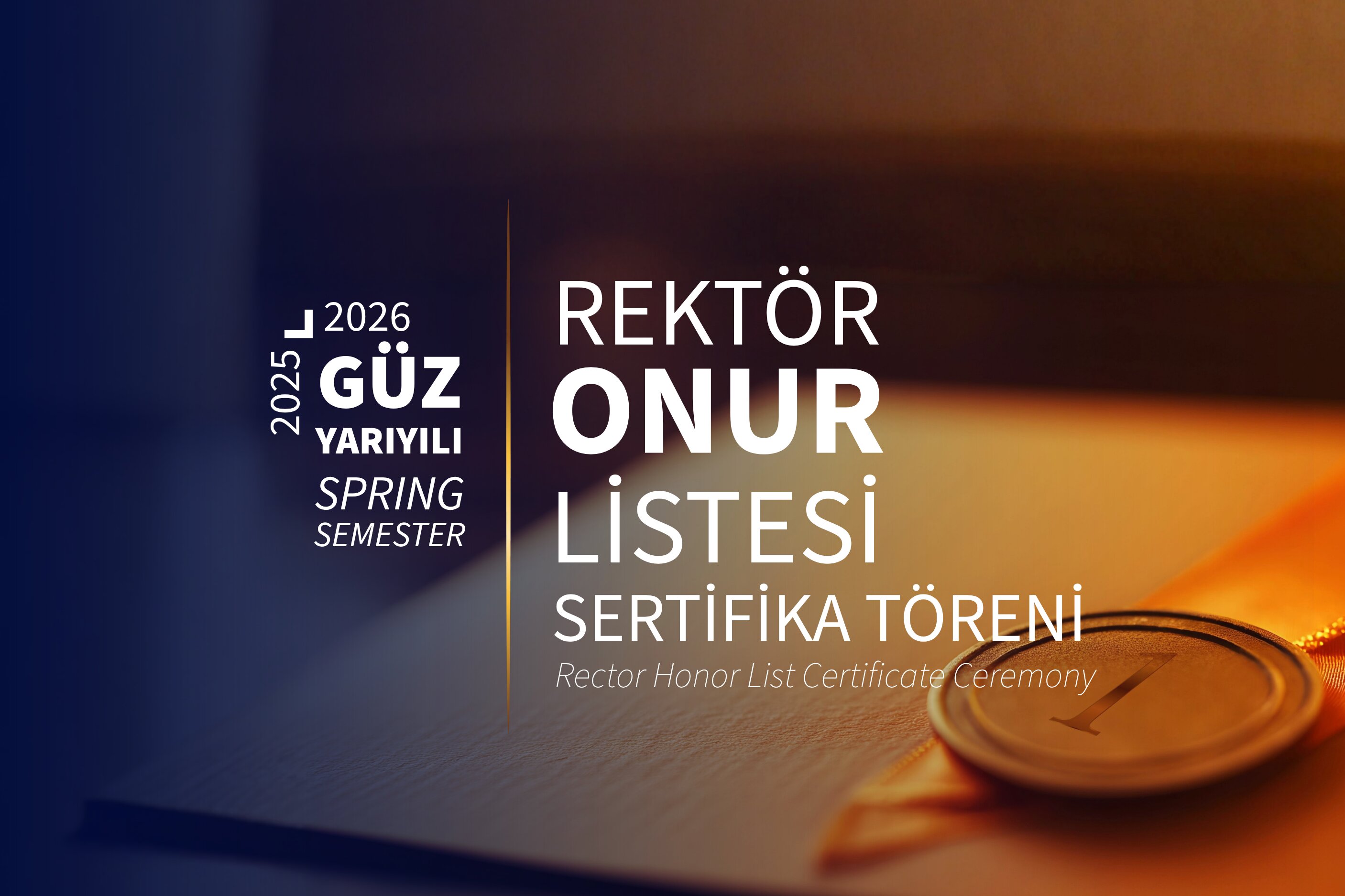 Rector’s Honor List Certificate Ceremony for the Fall Semester of the 2025–2026