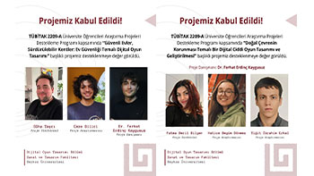 TÜBİTAK 2209-A Kapsamında İki Projemiz Destek Almaya Hak Kazandı