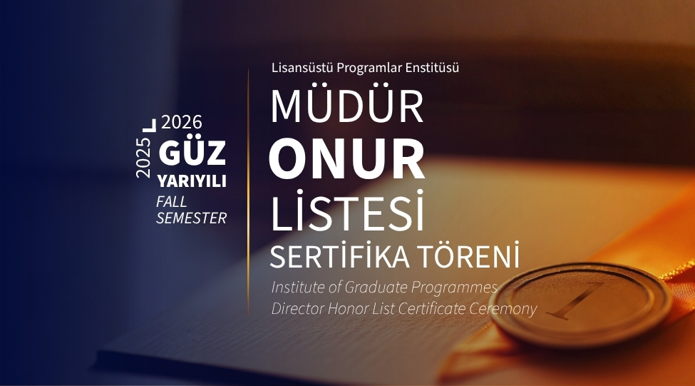 2025-2026 Güz Yarıyılı LPE Müdür Onur Listesi Sertifika Töreni