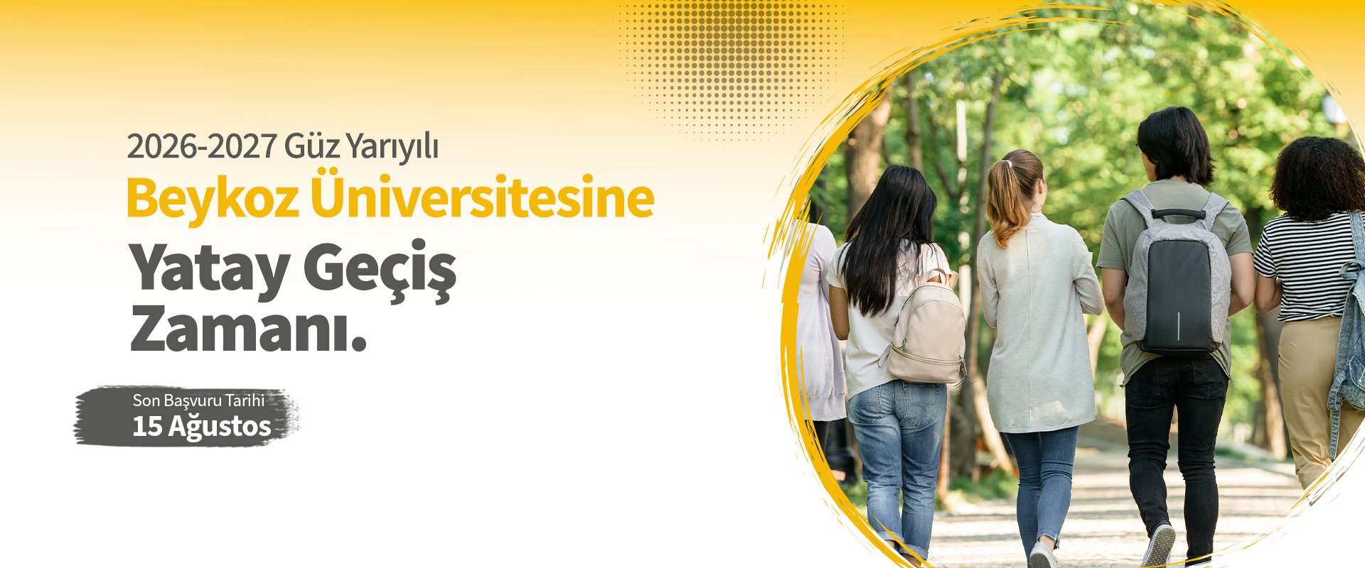 2026-2027 Güz Yarıyılı Yatay Geçiş Başvuruları Başlıyor
