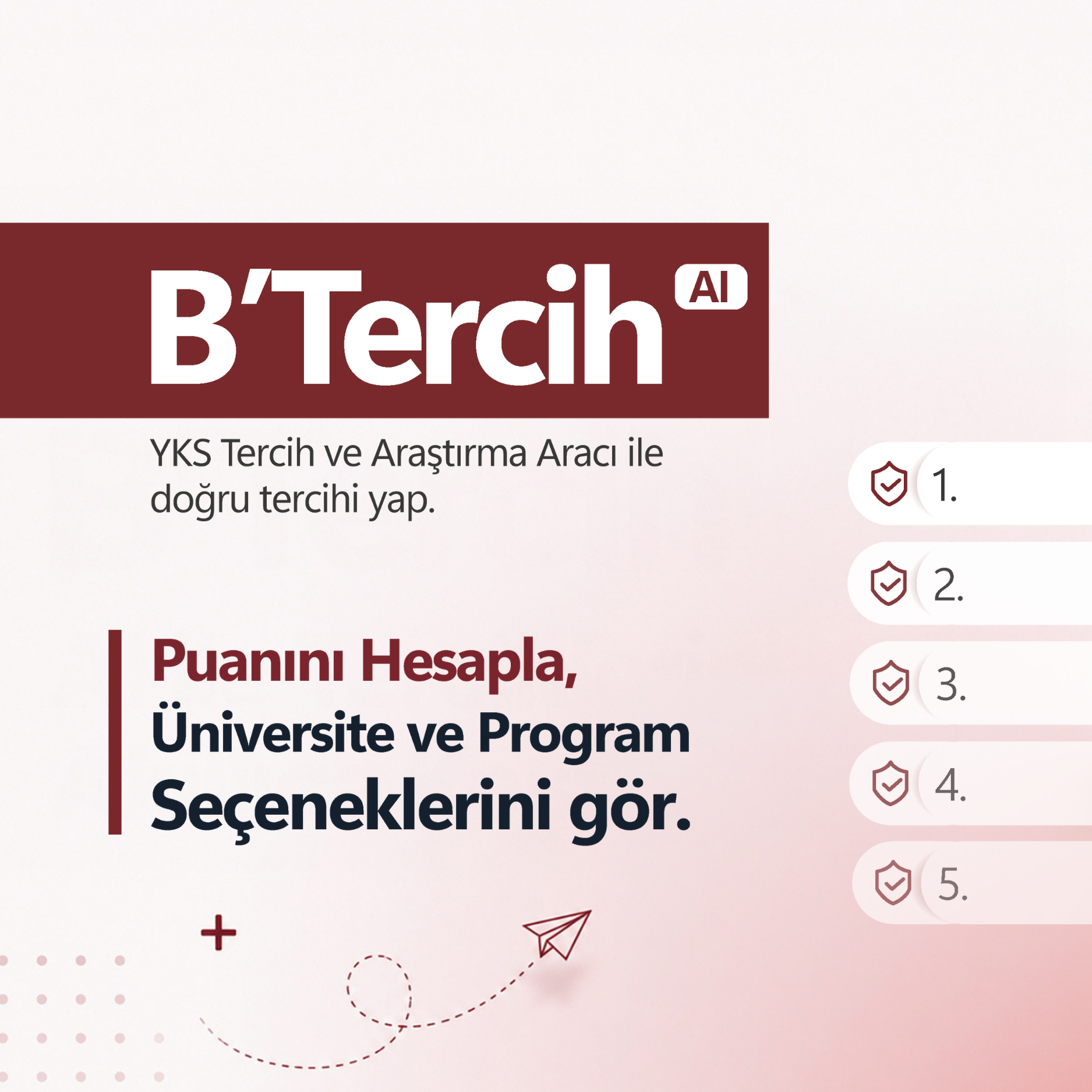 B'Tercih YKS Tercih ve Araştırma Aracı