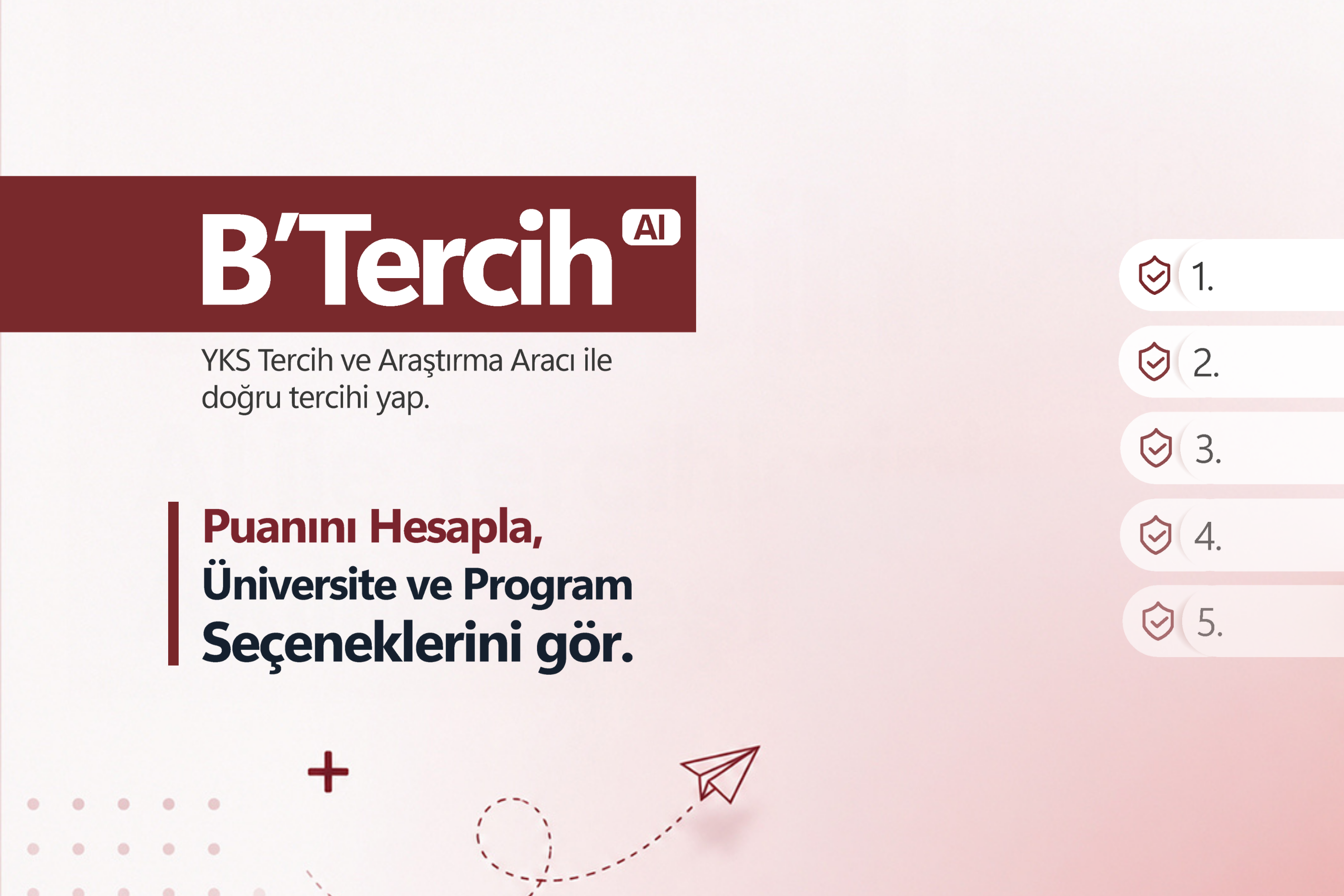 B'Tercih YKS Tercih ve Araştırma Aracı