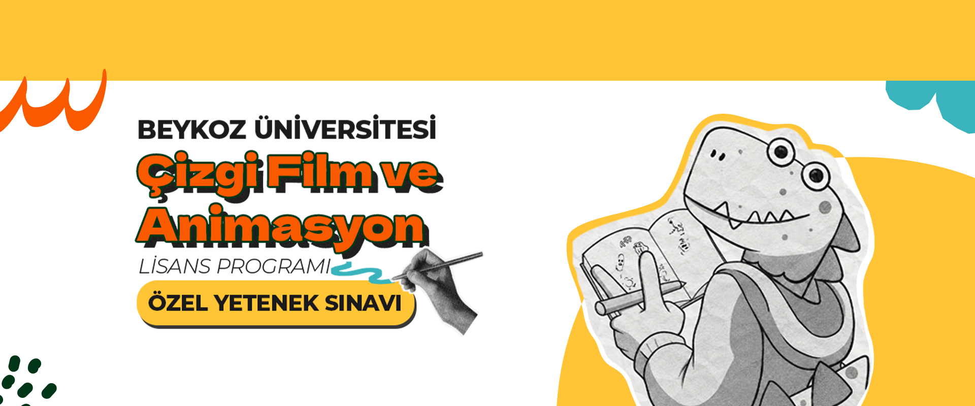 Çizgi Film ve Animasyon Lisans Programı Özel Yetenek Sınavı Başvuruları Başladı